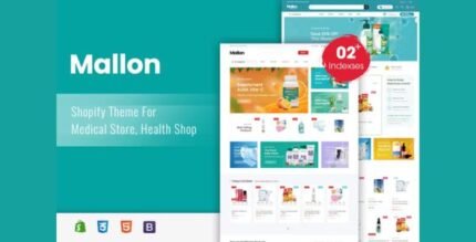 Mallon - Medical Store, Health Shop Shopify Theme