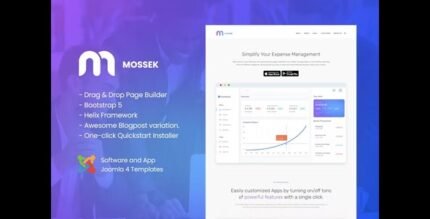Mossek - Software and App Joomla 4 Templates