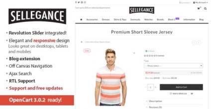 Sellegance - Responsive and Clean OpenCart Theme
